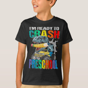 Ik ben klaar om de kleuterschool monstertruck te l t-shirt
