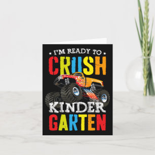Ik ben klaar om de kleuterschool monstertruck te v kaart