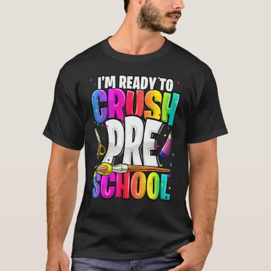 Ik ben klaar om de kleuterschool te vermorzelen te t-shirt (Voorkant)
