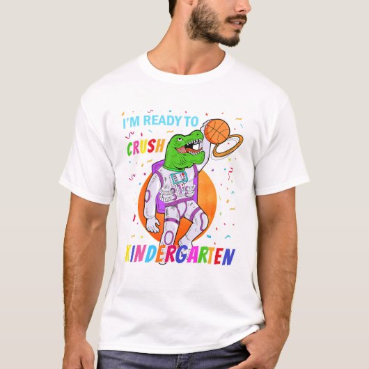 Ik ben klaar om de kleuterschool te verpletteren t-shirt (Voorkant)