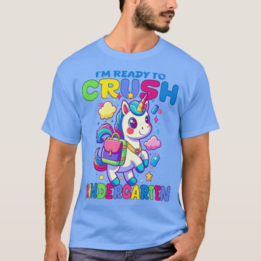 Ik ben klaar om de kleuterschool te verpletteren t-shirt (Voorkant)