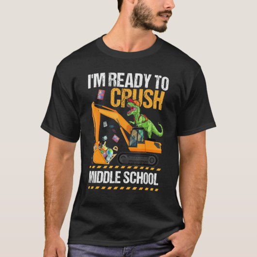 Ik ben klaar om de middelbare school te bouwen. t-shirt (Voorkant)