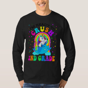 Ik ben klaar om de narwal eenhoorn uit de 2e klas  t-shirt