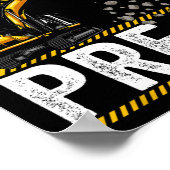 Ik ben klaar om de pre-K bouwnijverheid excavator  Poster (Hoek)