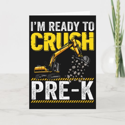 Ik ben klaar om de pre-k constructie graafmachine kaart (Voorkant)