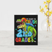 Ik ben klaar om de tweede klas dinosaur terug te b kaart (Gele Bloem)