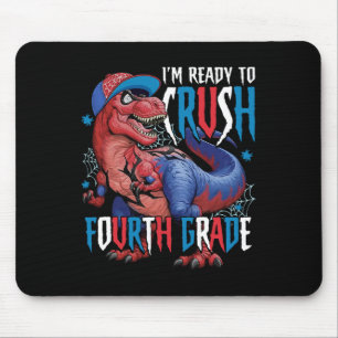 Ik ben klaar om de vierde klas dinosaurus te verpl muismat