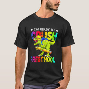 Ik ben klaar om de voorschoolse dinosaurus te klet t-shirt