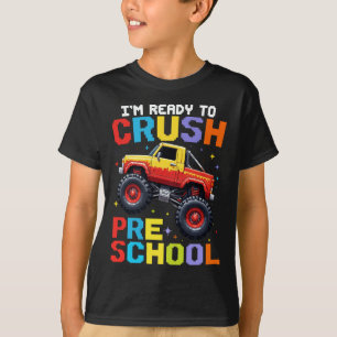 Ik ben klaar om de voorschoolse Monster Truck te k T-shirt