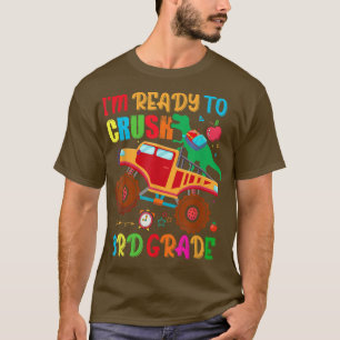 Ik ben klaar om Dinosaur Monster Truc van de derde T-shirt