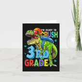 Ik ben klaar om Dinosaur van de derde klas terug n Kaart (Voorkant)