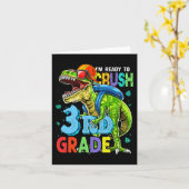Ik ben klaar om Dinosaur van de derde klas terug n Kaart (Gele Bloem)