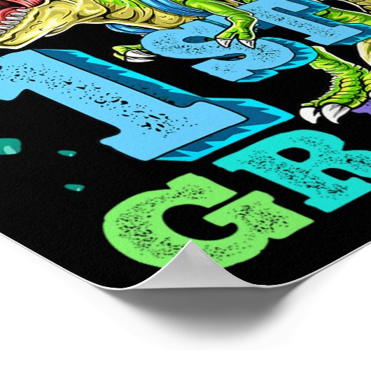 Ik ben klaar om dinosaur van de eerste klas terug  poster (Hoek)