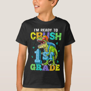 Ik ben klaar om dinosaur van de eerste klas terug  t-shirt