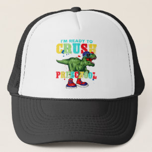 Ik ben klaar om Dinosaur van de tweede klas terug Trucker Pet