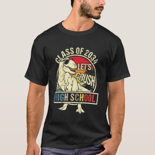 Ik ben klaar om dinosaurussen middelbare scholiere t-shirt (Voorkant)