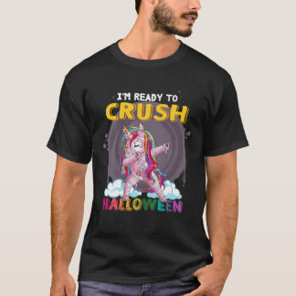 Ik ben klaar om Halloween Pinky Mummy Unicorn H te T-shirt