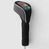 Ik ben klaar om het 2e leerjaar terug naar school golfheadcover (Schuin)