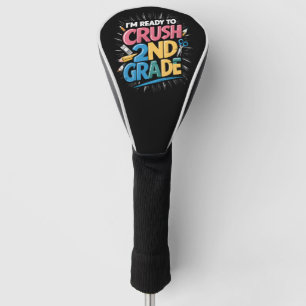 Ik ben klaar om het 2e leerjaar terug naar school  golfheadcover