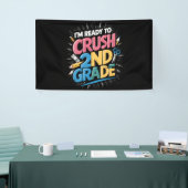 Ik ben klaar om het 2e leerjaar terug naar school spandoek (Beurs)