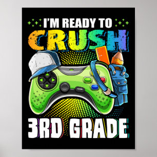 Ik ben klaar om het 3e leerjaar te kraken To Schoo Poster