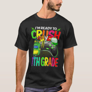 Ik ben klaar om het 7-de-klare videospel terug te t-shirt