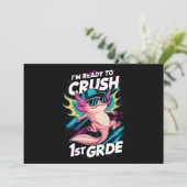 Ik ben klaar om het eerste leerjaar axolotl terug  kaart (Staand voorkant)