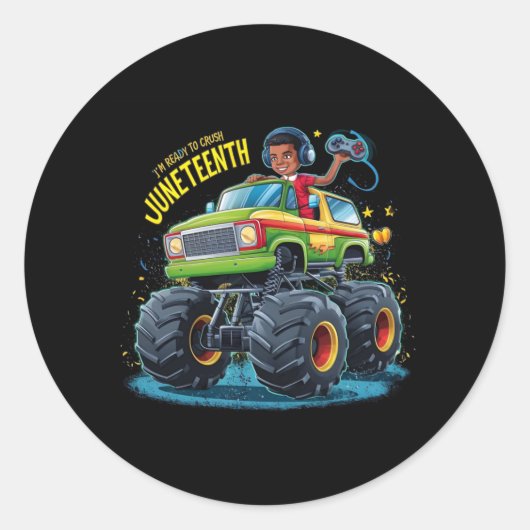 Ik ben klaar om Juneteenth Sticker 1 te verpletter (Voorkant)