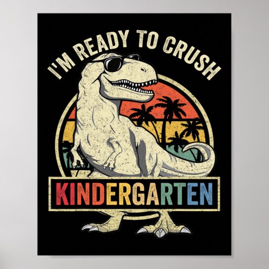 Ik ben klaar om kinderen naar school terug te bren poster (Voorkant)