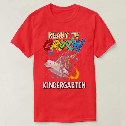 Ik ben klaar om kinderen naar school terug te bren t-shirt (Design voorkant)