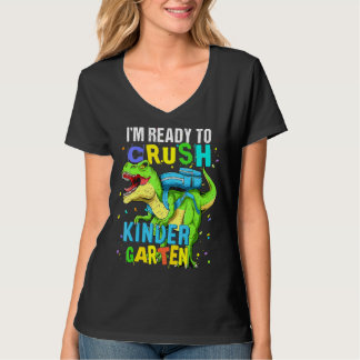 Ik ben klaar om Kindergarten Dinosaur terug te bre T-shirt