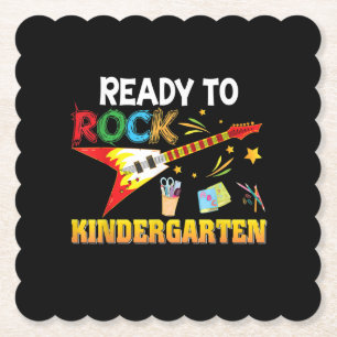 Ik ben klaar om Kindergarten terug naar school te Kartonnen Onderzetters