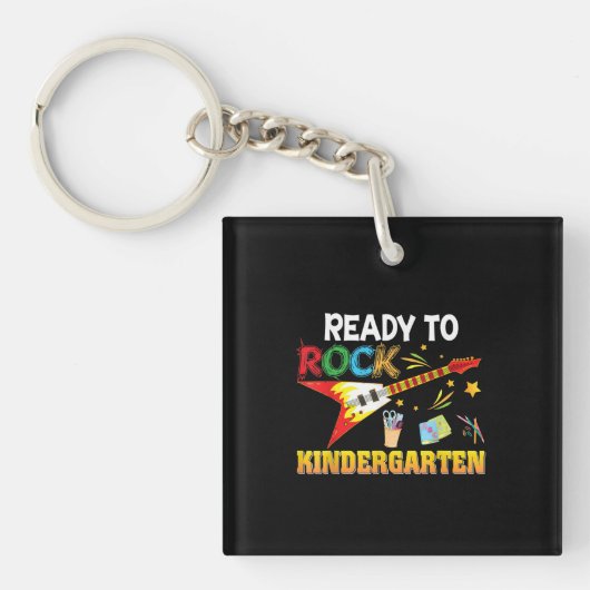 Ik ben klaar om Kindergarten terug naar school te Sleutelhanger (voorkant)