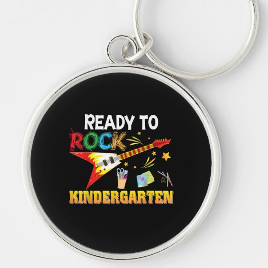 Ik ben klaar om Kindergarten terug naar school te  Sleutelhanger (Voorkant)