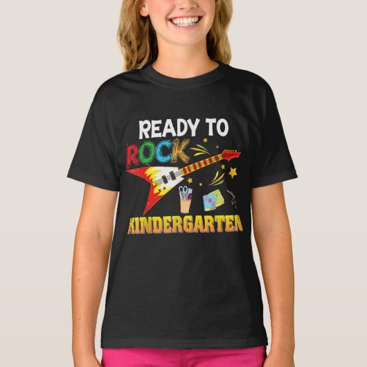 Ik ben klaar om Kindergarten terug naar school te T-shirt (Voorkant)