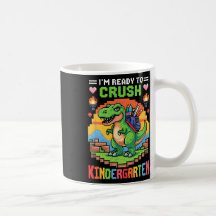 Ik ben klaar om kleuterdinosauriër-gamerjongen te  koffiemok