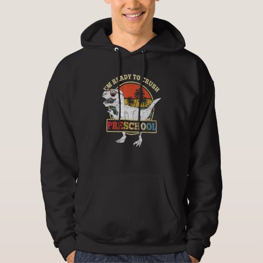 Ik ben klaar om kleuterschool Dinosaur Rex terug n Hoodie (Voorkant)