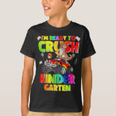 Ik ben klaar om kleuterschool Dinosaur terug naar  T-shirt (Voorkant)