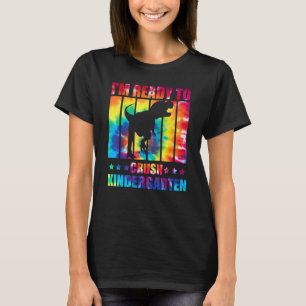 Ik ben klaar om kleuterschool dinosaurus rex Strop T-shirt