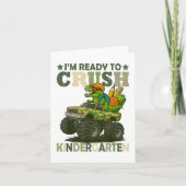 Ik ben klaar om kleuterschool T Rex dinosaurus Ber Kaart (Voorkant)