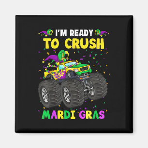 Ik ben klaar om Mardi Gras Monster Truck Peuter te Magneet
