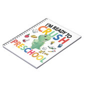 Ik ben klaar om naar school te gaan. notitieboek (Linkerzijde)