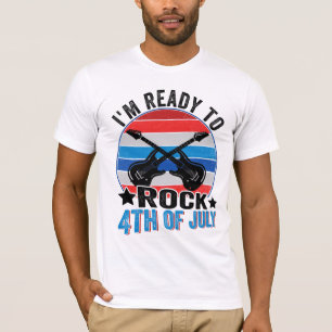 ik ben klaar om op 4 juli grappig te worden . t-shirt