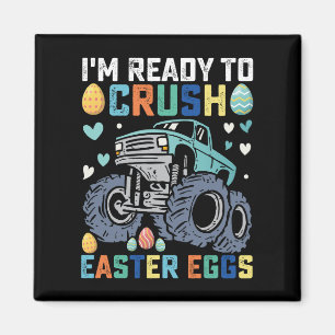 Ik ben klaar om Pasen Eieren Monstertruck te verpl Magneet