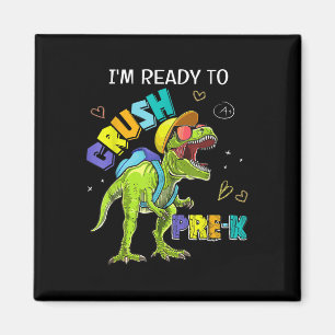 Ik ben klaar om Pre K Dinosaur T Rex te verpletter Magneet