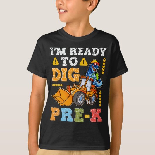 Ik ben klaar om pre-K Funny terug naar school Kind T-shirt (Voorkant)