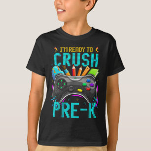 Ik ben klaar om Pre-K naar School Video Game B te T-shirt