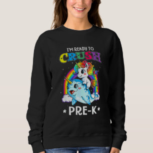 Ik ben klaar om pre K Narwhal Unicorn terug naar S Trui