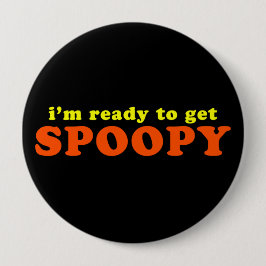 Ik ben klaar om Spoopy Halloween te pakken Ronde Button 4,0 Cm
