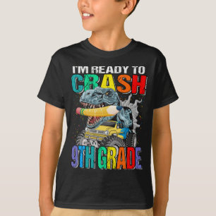 Ik ben klaar om te crashen 9de Grade Monster Truck T-shirt